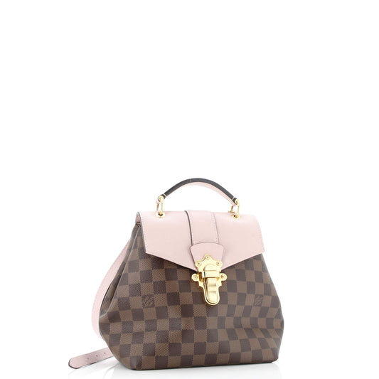Clapton Backpack Damier and Leather