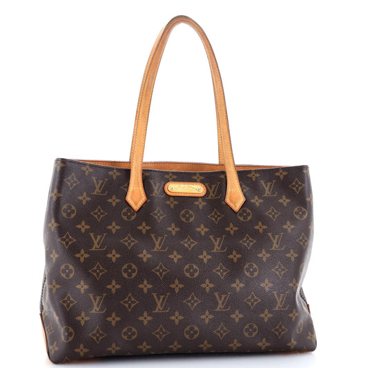 Wilshire Handbag Monogram Canvas MM