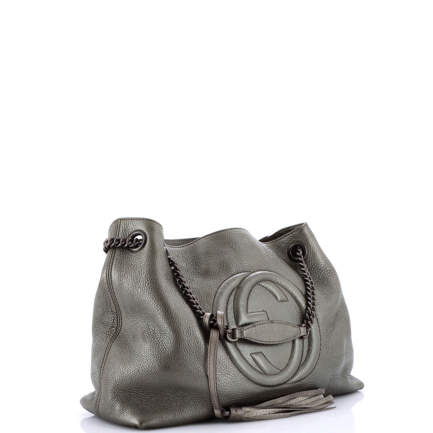 Soho Chain Strap Shoulder Bag Leather Medium