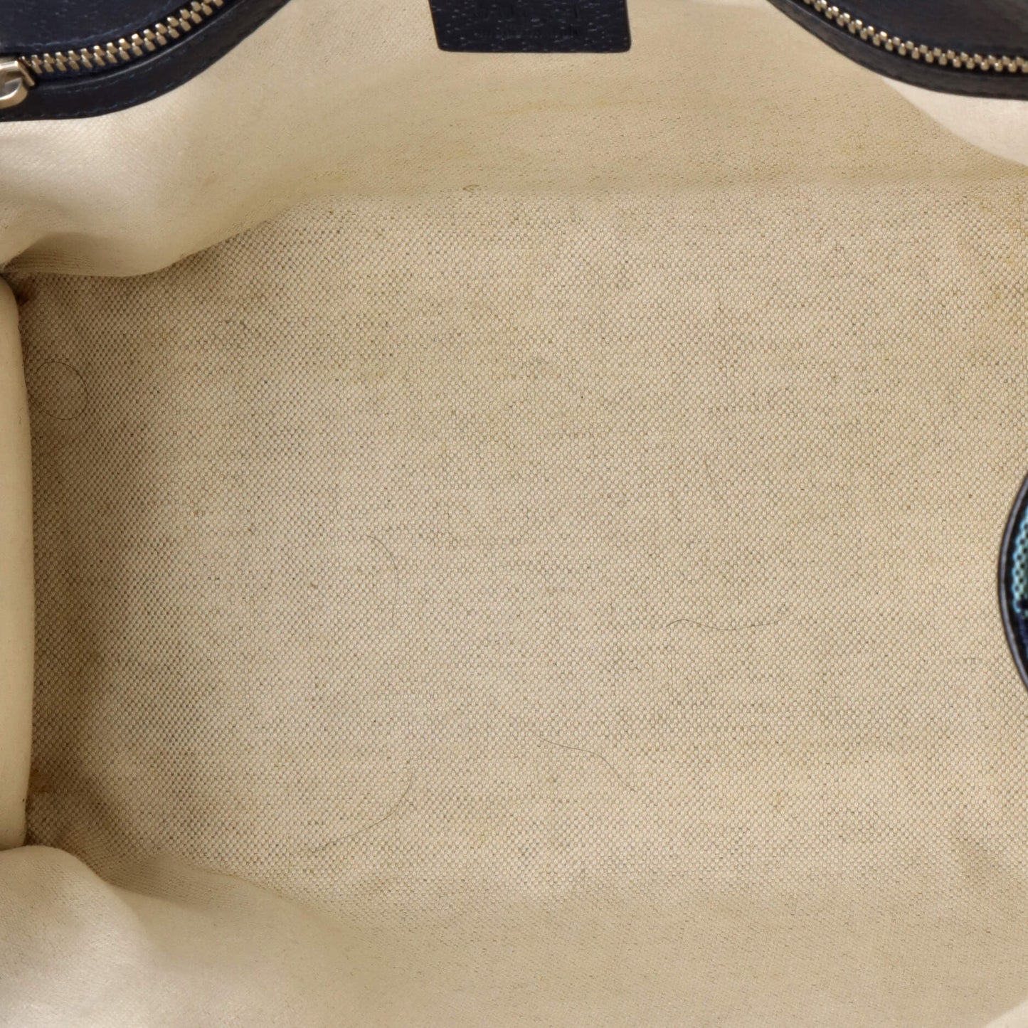 Structured Top Handle Open Tote GG Canvas Small