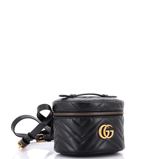 GG Marmont Vanity Backpack Matelasse Leather Mini