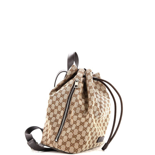 Drawstring Backpack GG Canvas Medium