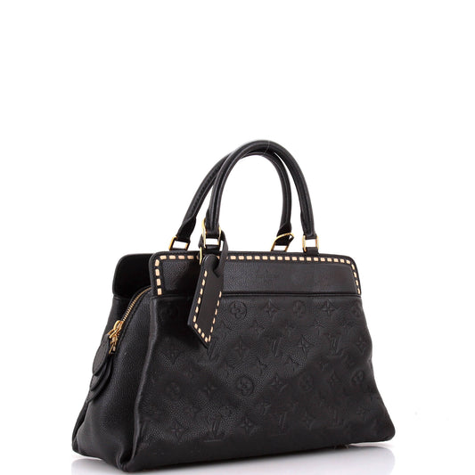 Vosges Handbag Whipstitch Monogram Empreinte Leather MM