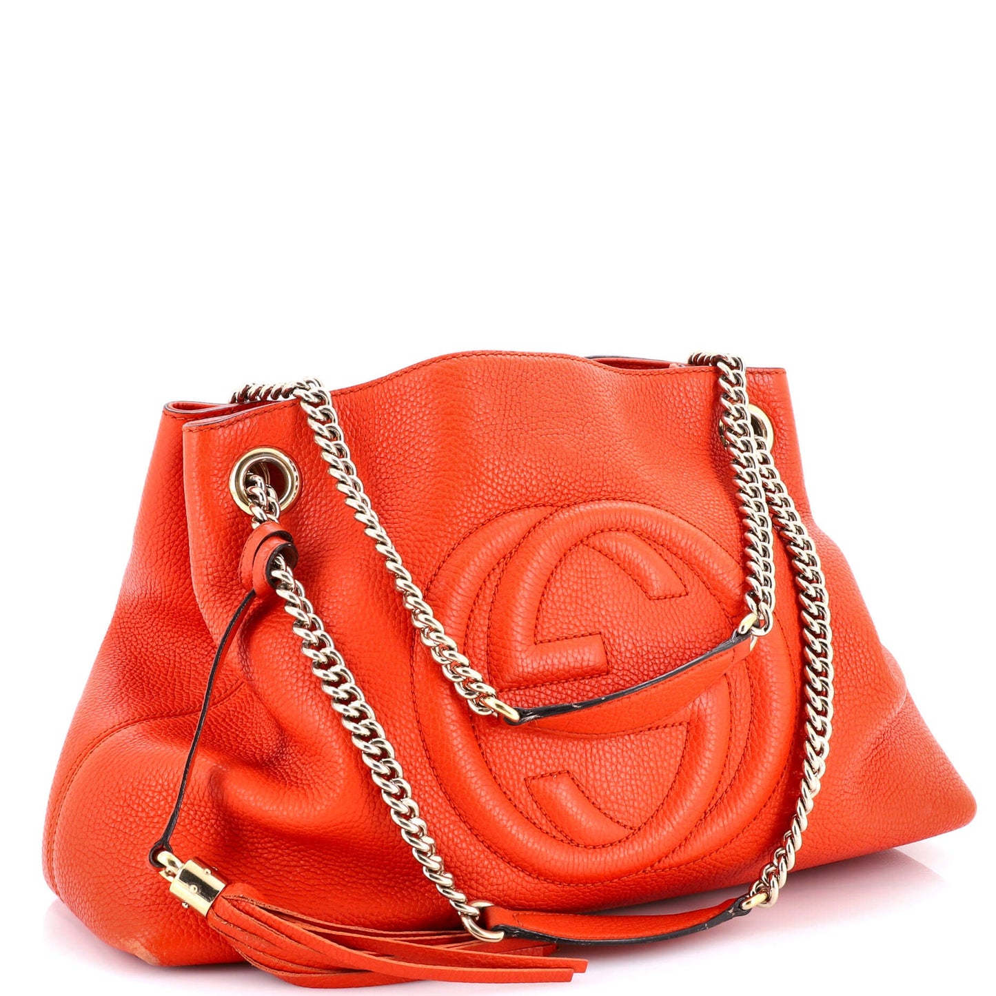 Soho Chain Strap Shoulder Bag Leather Medium