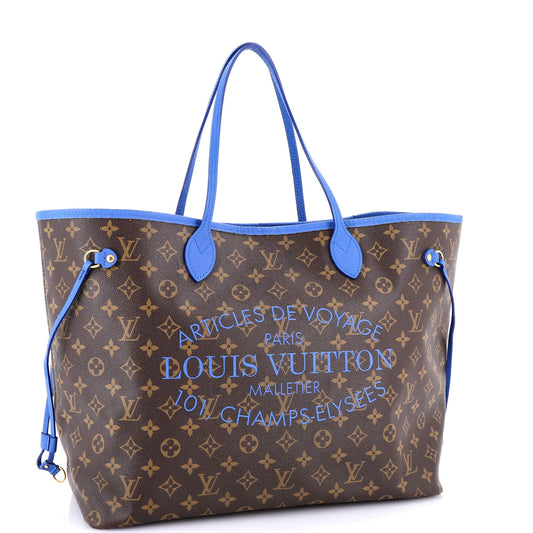 Neverfull Tote Limited Edition Ikat Monogram Canvas with Leather GM