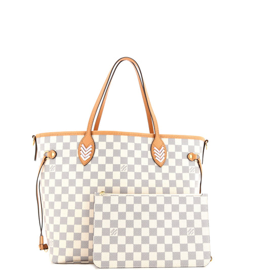 Neverfull NM Tote Damier with Braided Detail MM
