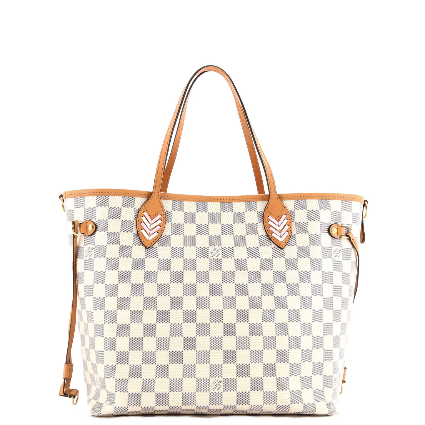 Neverfull NM Tote Damier with Braided Detail MM
