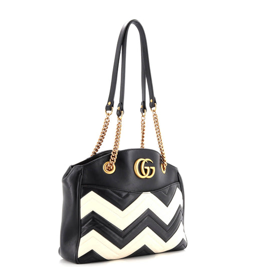 GG Marmont Chain Tote Matelasse Leather Medium