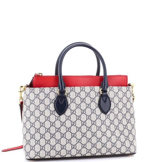 Linea A Convertible Tote GG Coated Canvas and Leather Small