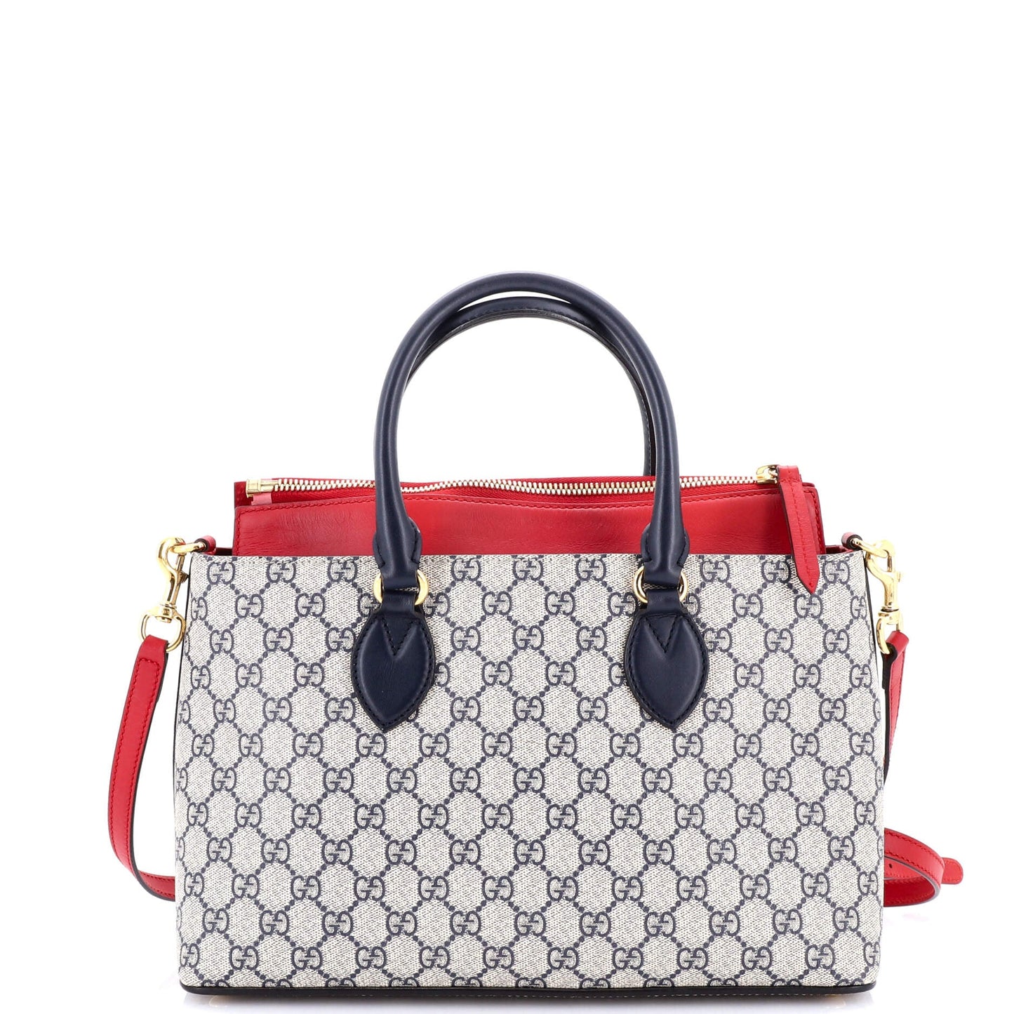 Linea A Convertible Tote GG Coated Canvas and Leather Small