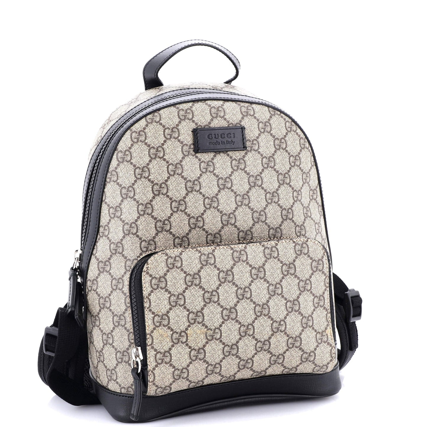 Zip Pocket Backpack GG Coated Canvas Small