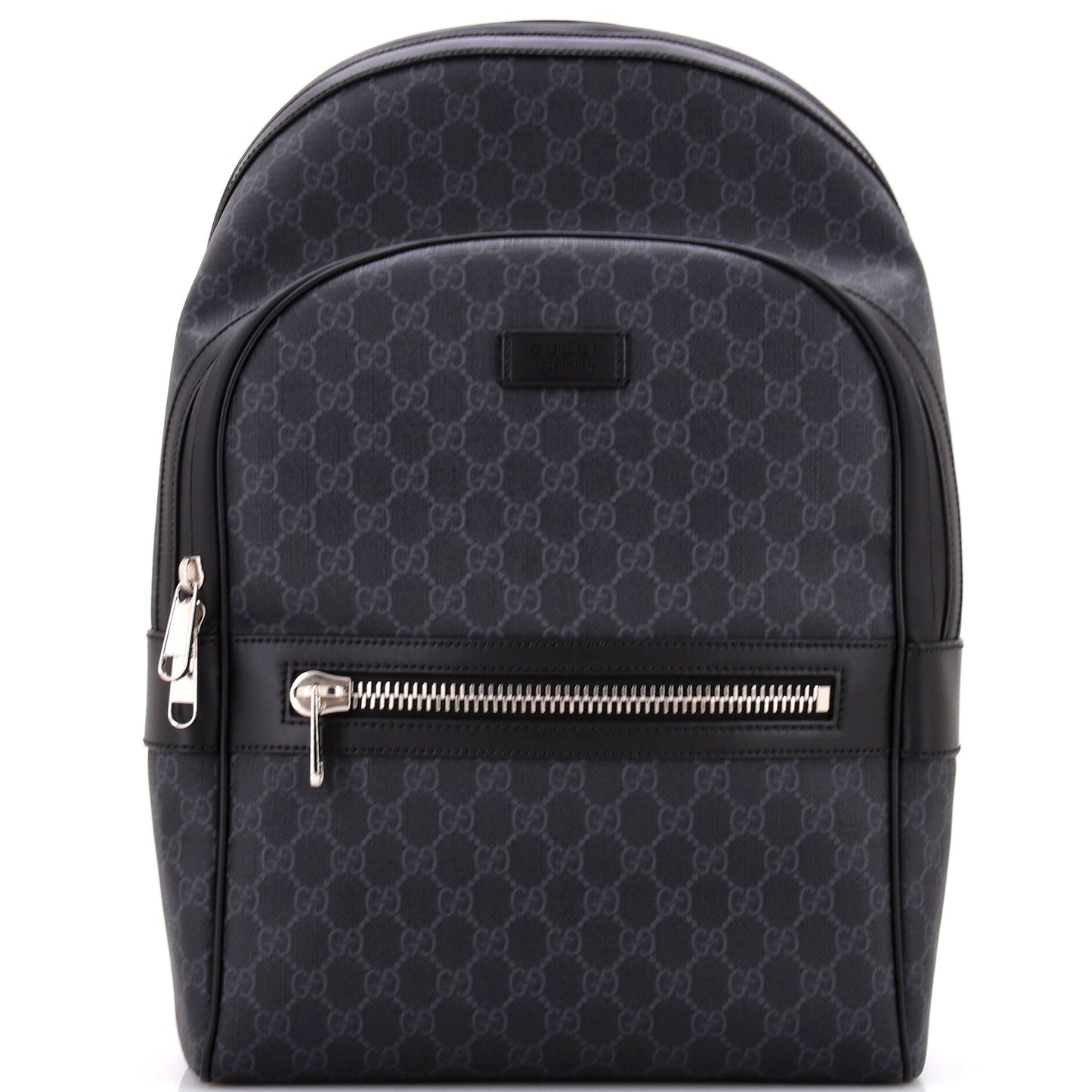 Front Zip Pocket Backpack GG Coated Canvas Medium