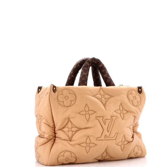 Pillow OnTheGo Tote Monogram Quilted Econyl Nylon GM