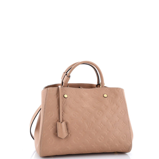 Montaigne Handbag Monogram Empreinte Leather MM