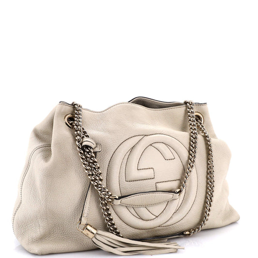 Soho Chain Strap Shoulder Bag Leather Medium