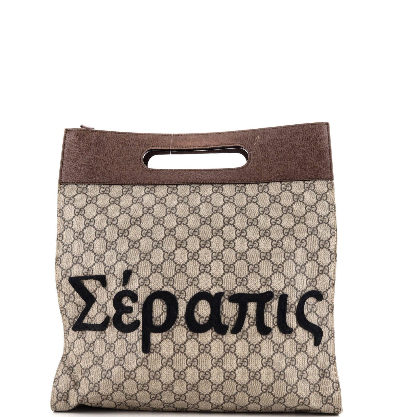 Donald Duck Soft Tote Embroidered GG Coated Canvas