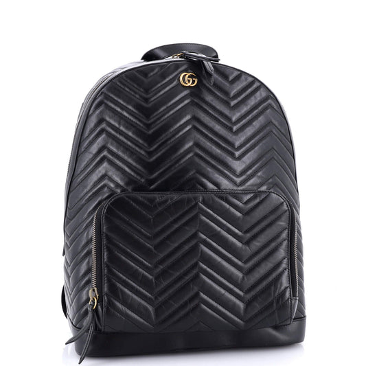 GG Marmont Pocket Backpack Matelasse Leather Medium