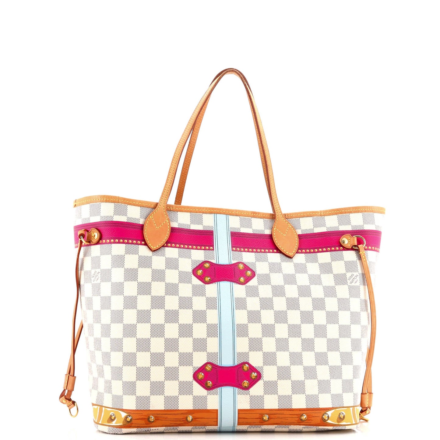 Neverfull NM Tote Limited Edition Cities Damier Summer Trunks MM