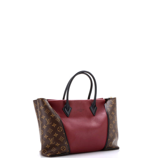 W Tote Monogram Canvas and Leather PM