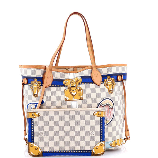 Neverfull NM Tote Limited Edition Damier Summer Trunks MM