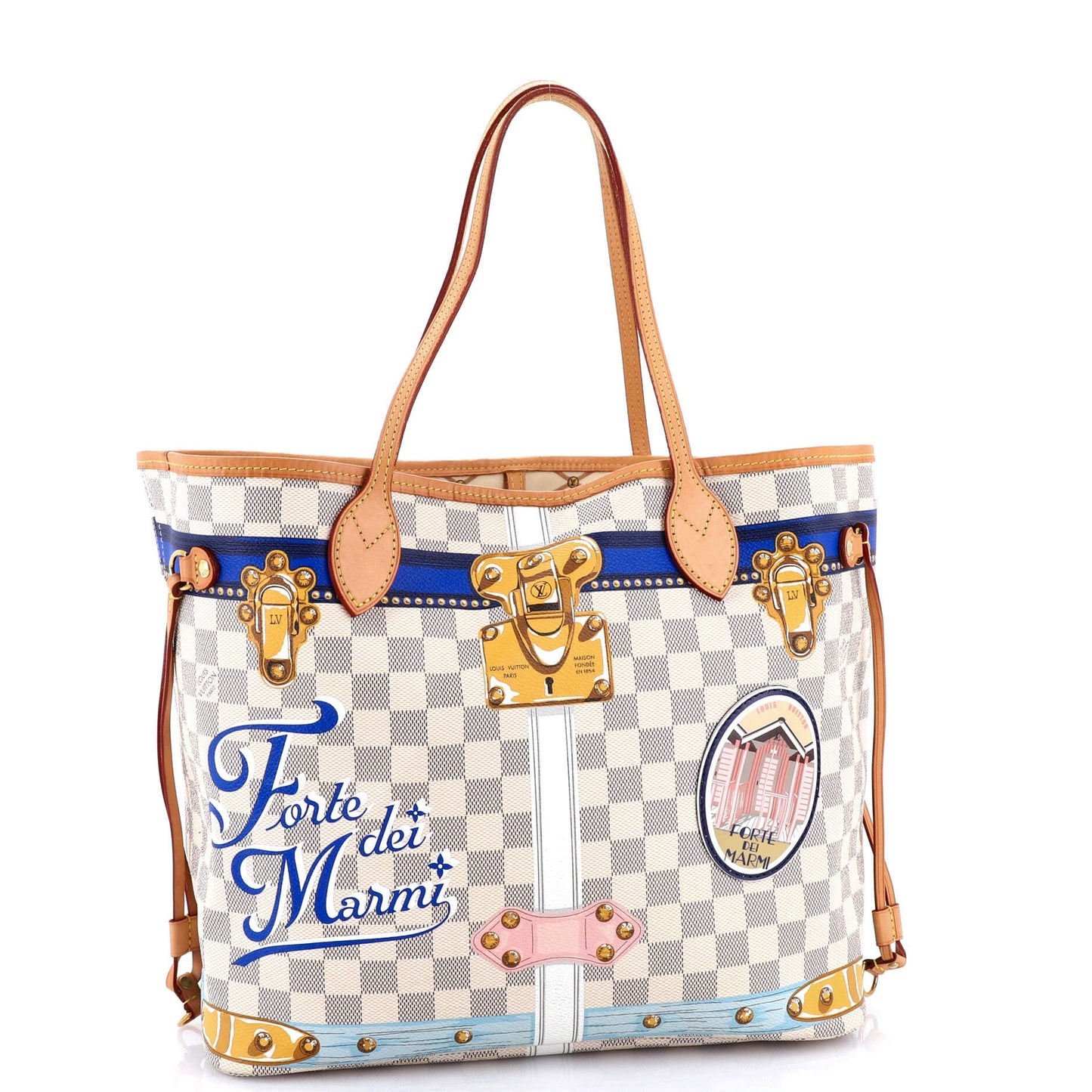 Neverfull NM Tote Limited Edition Damier Summer Trunks MM