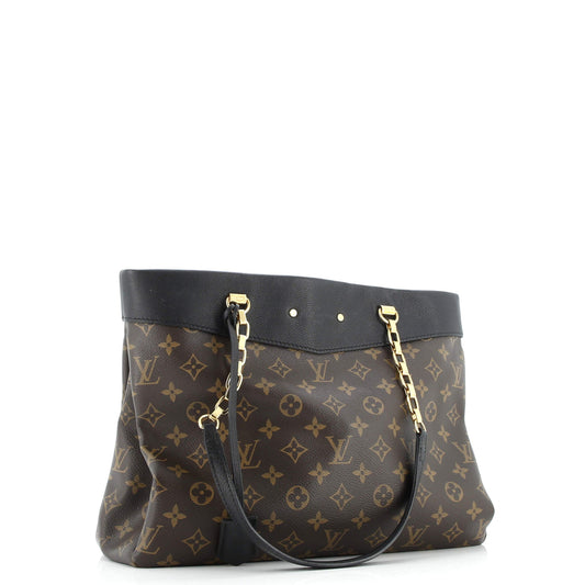 Pallas Shopper Monogram Canvas and Calfskin