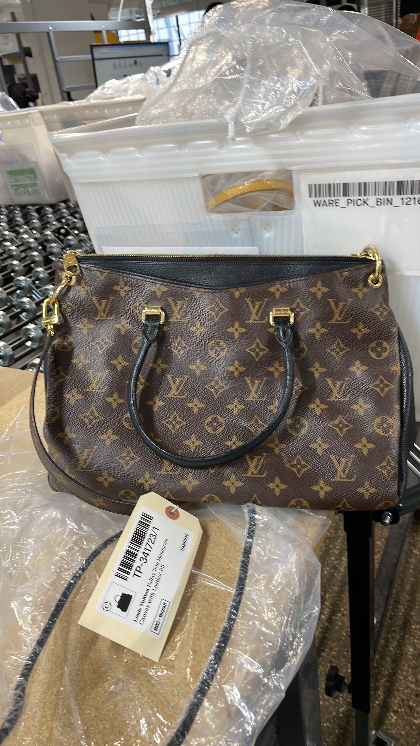 Pallas Tote Monogram Canvas with Leather