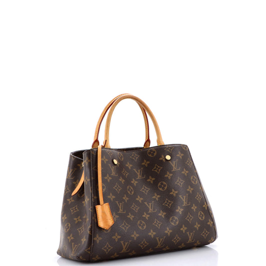 Montaigne Handbag Monogram Canvas MM