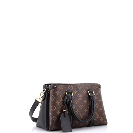 Soufflot Tote Monogram Canvas with Leather BB