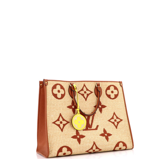 OnTheGo Tote Monogram Giant Raffia GM