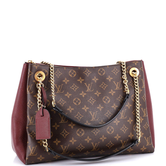 Surene Handbag Monogram Canvas with Leather MM