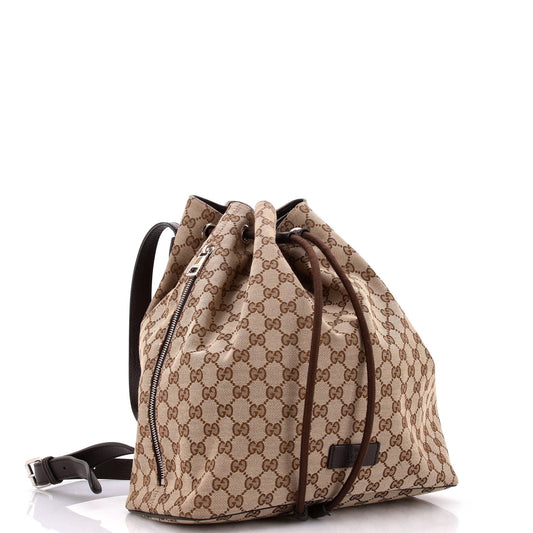 Drawstring Backpack GG Canvas Medium