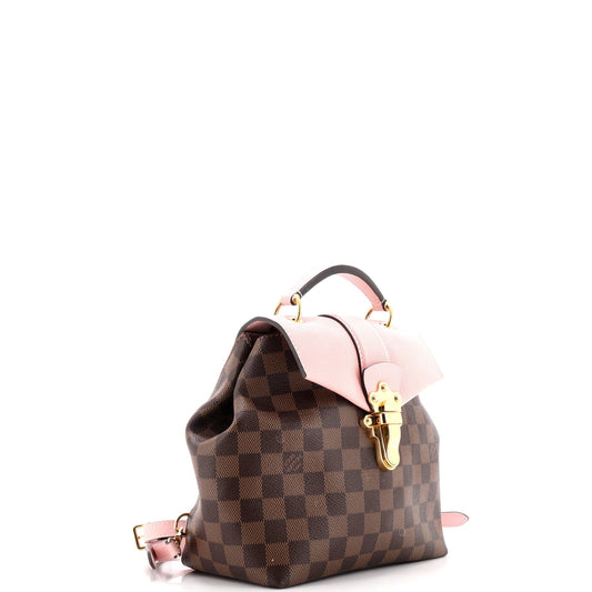 Clapton Backpack Damier and Leather