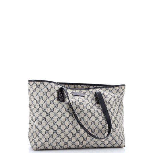 Plus Tote GG Coated Canvas with Leather Large