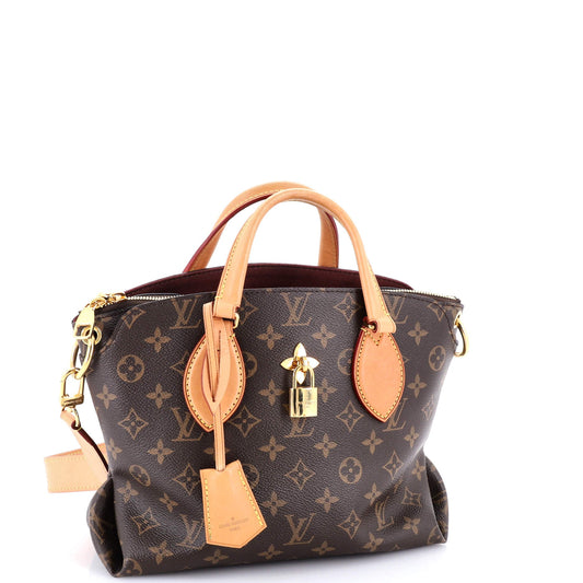 Flower Zipped Tote Monogram Canvas PM