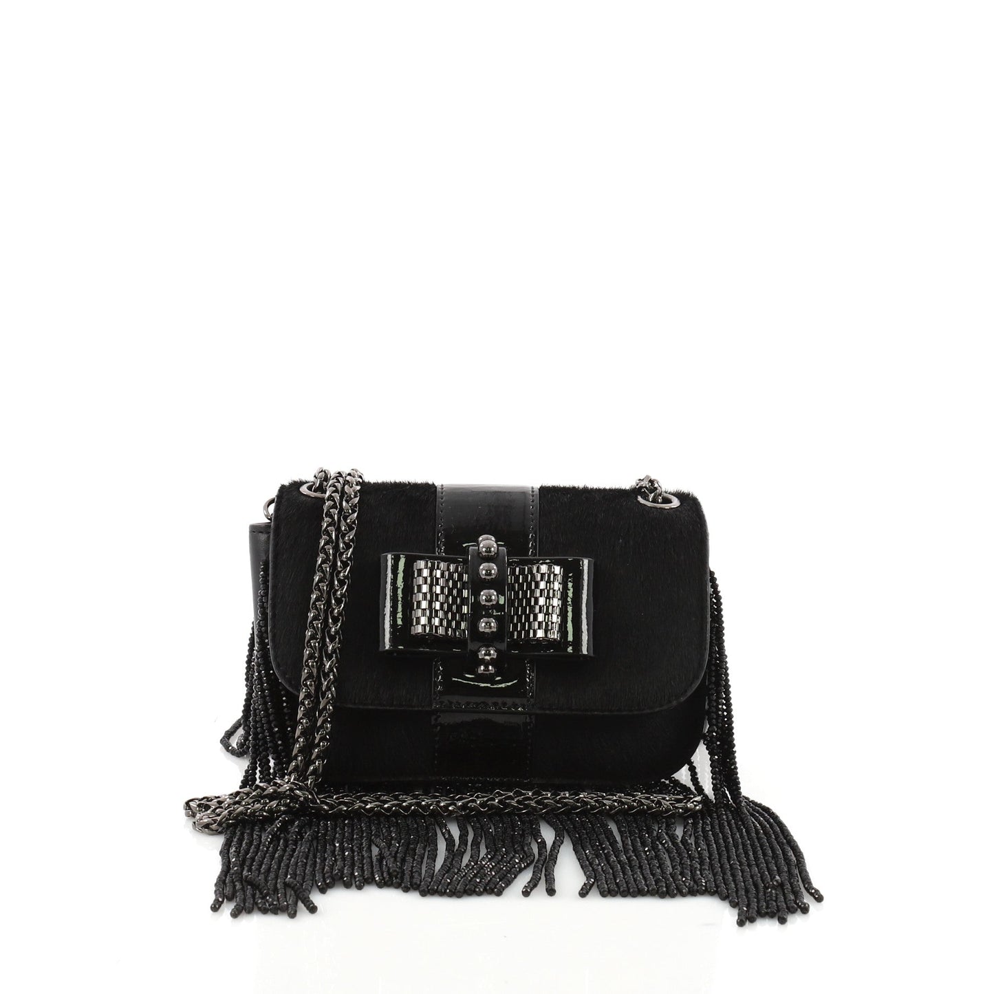 Fringe Sweet Charity Crossbody Bag Pony Hair Mini