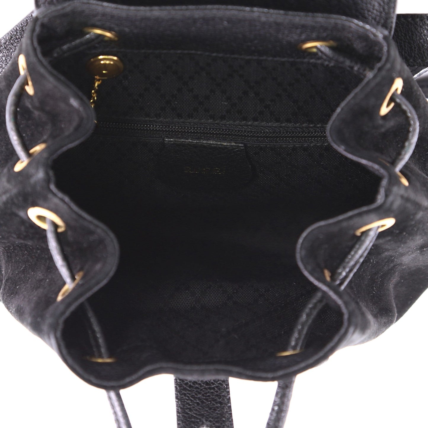 Vintage Bamboo Backpack Suede Mini
