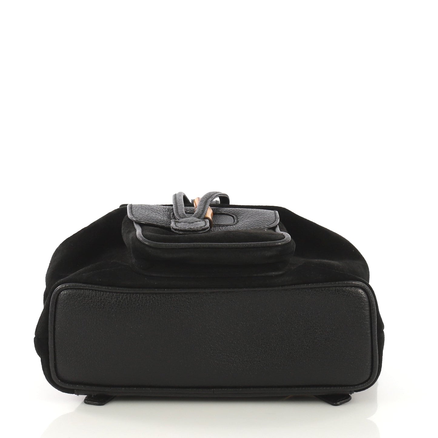 Vintage Bamboo Backpack Suede Mini