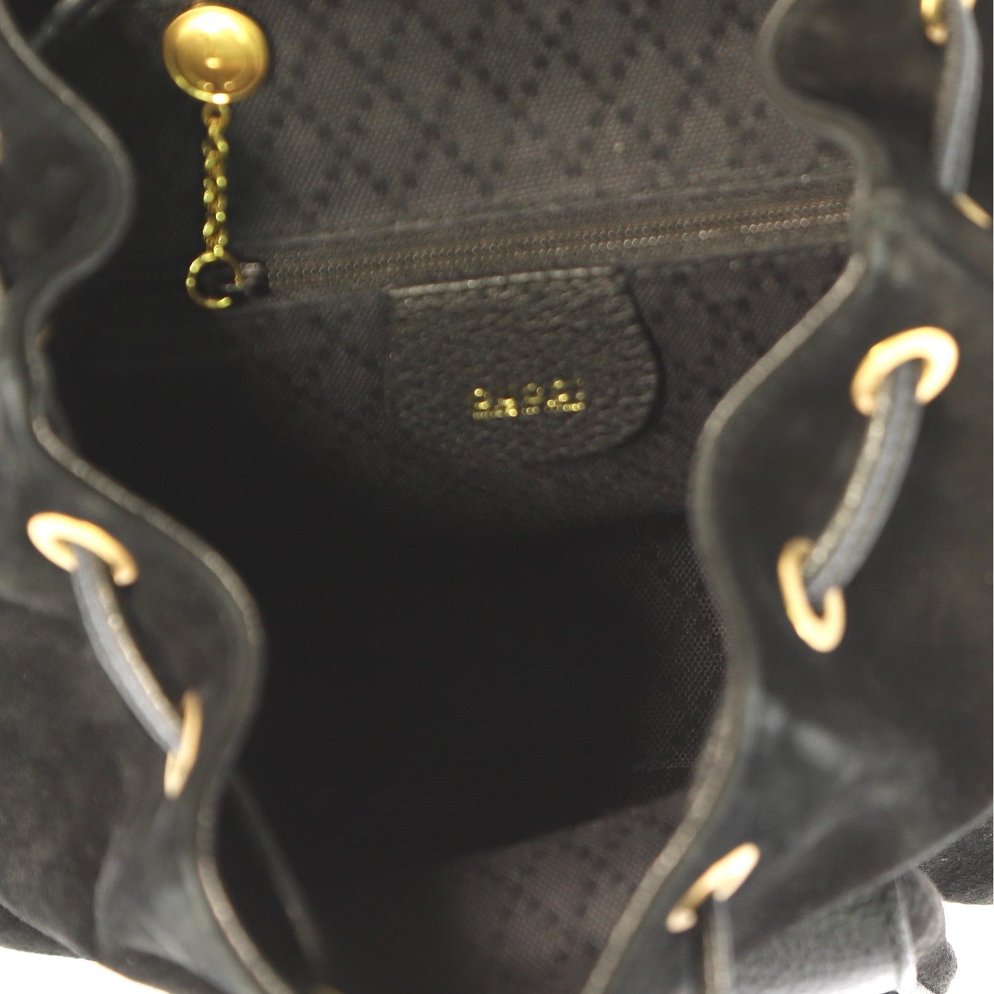 Vintage Bamboo Backpack Suede Mini