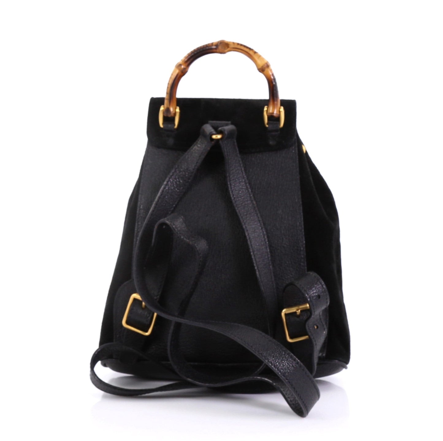Vintage Bamboo Backpack Suede Mini