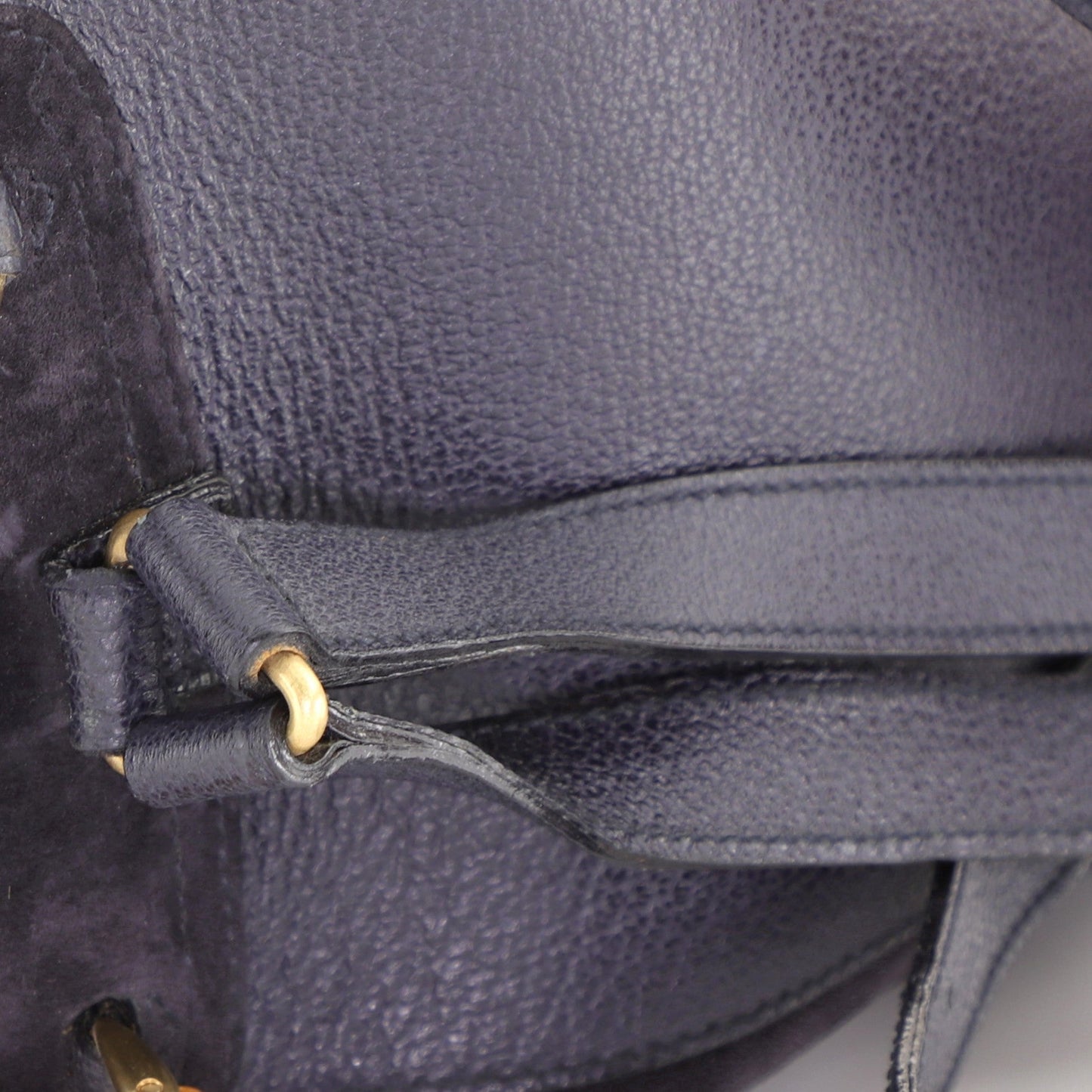 Vintage Bamboo Backpack Suede Mini