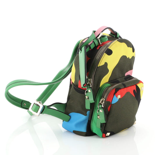 Rockstud Backpack Camo Nylon Mini
