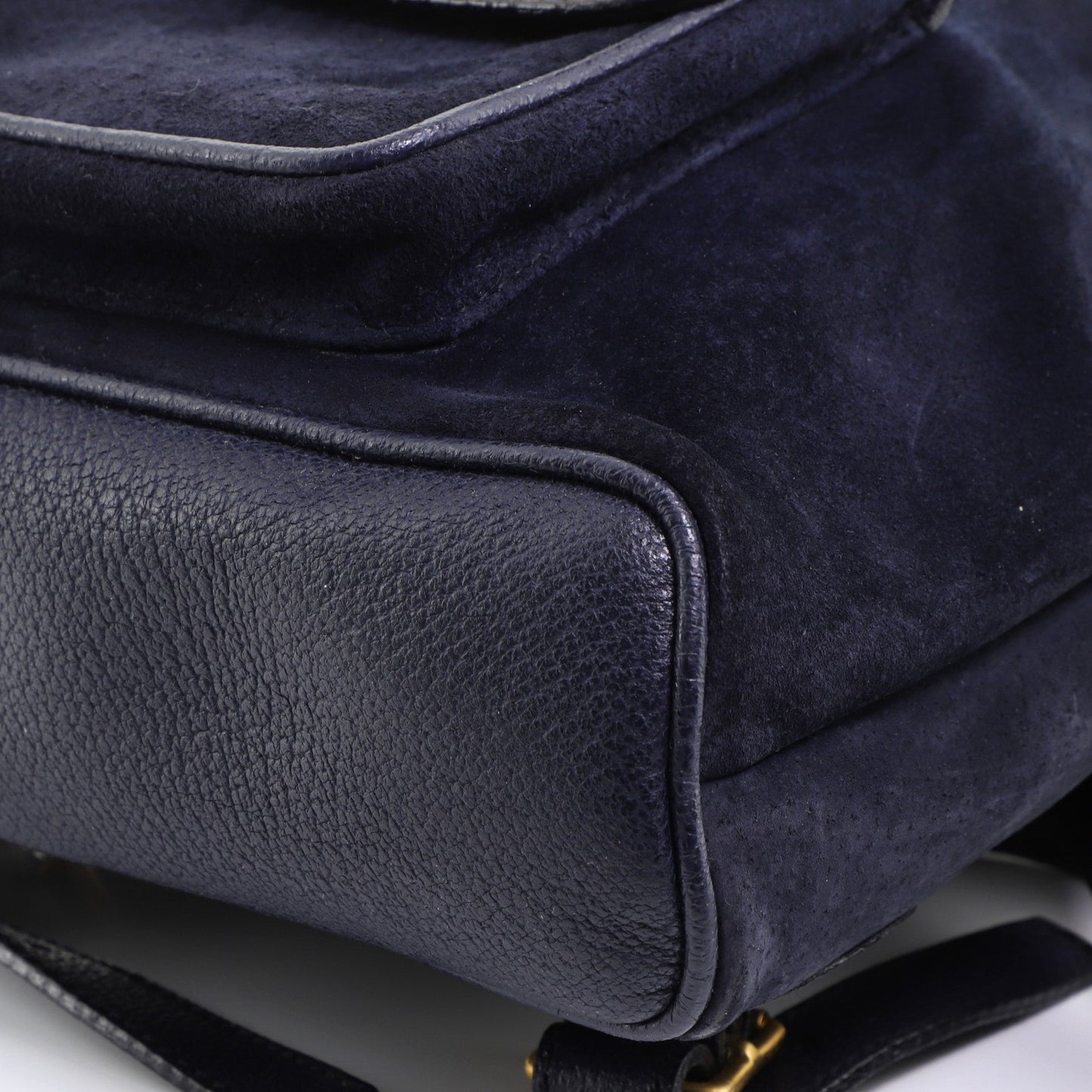 Vintage Bamboo Backpack Suede Mini