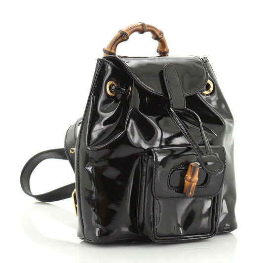 Vintage Bamboo Backpack Patent Mini