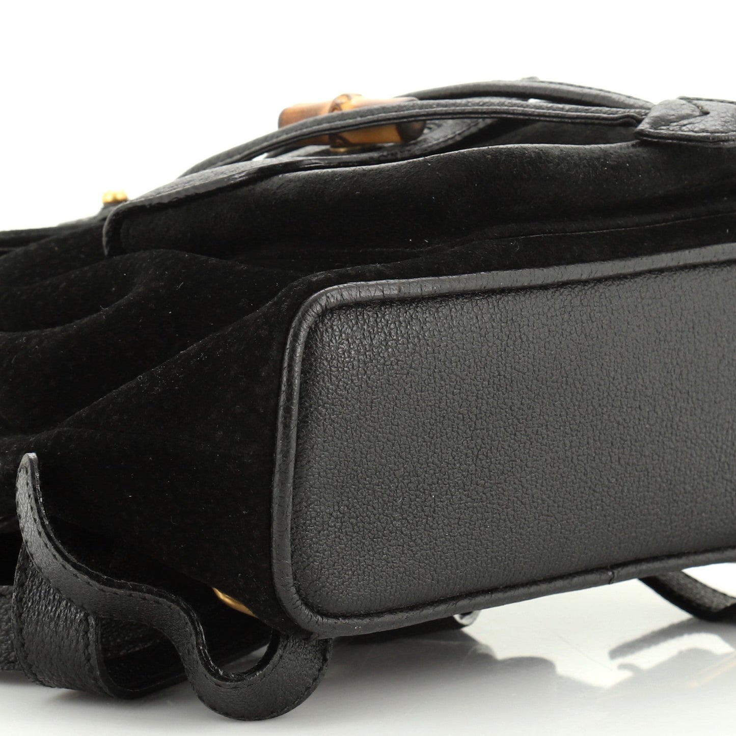 Vintage Bamboo Backpack Suede Mini