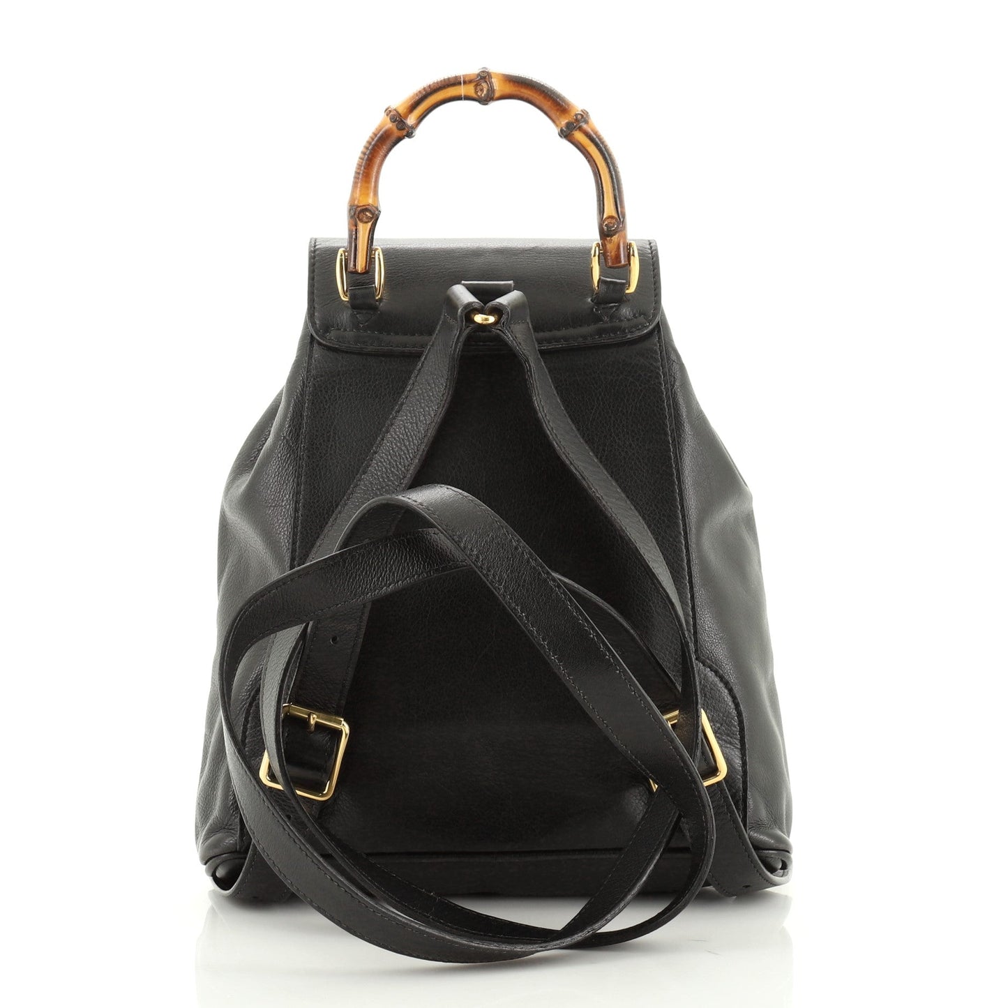 Vintage Bamboo Backpack Leather Mini