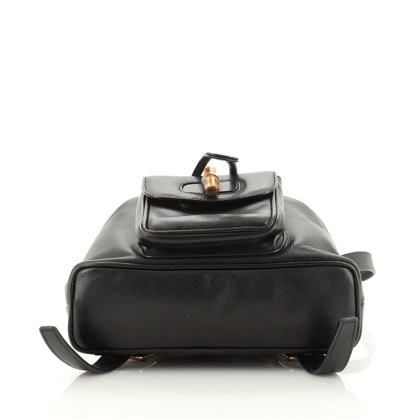 Vintage Bamboo Backpack Leather Mini