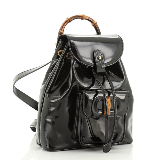 Vintage Bamboo Backpack Patent Mini
