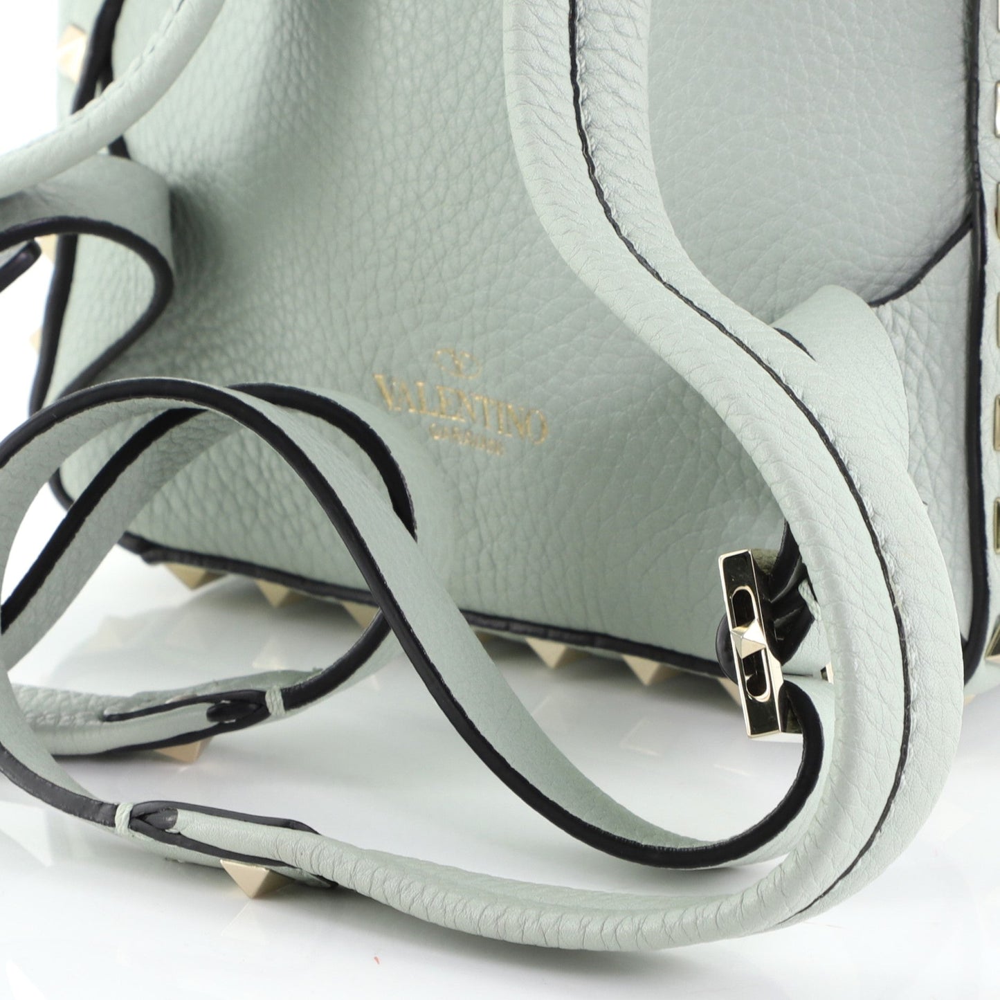 Rockstud Backpack Leather Mini