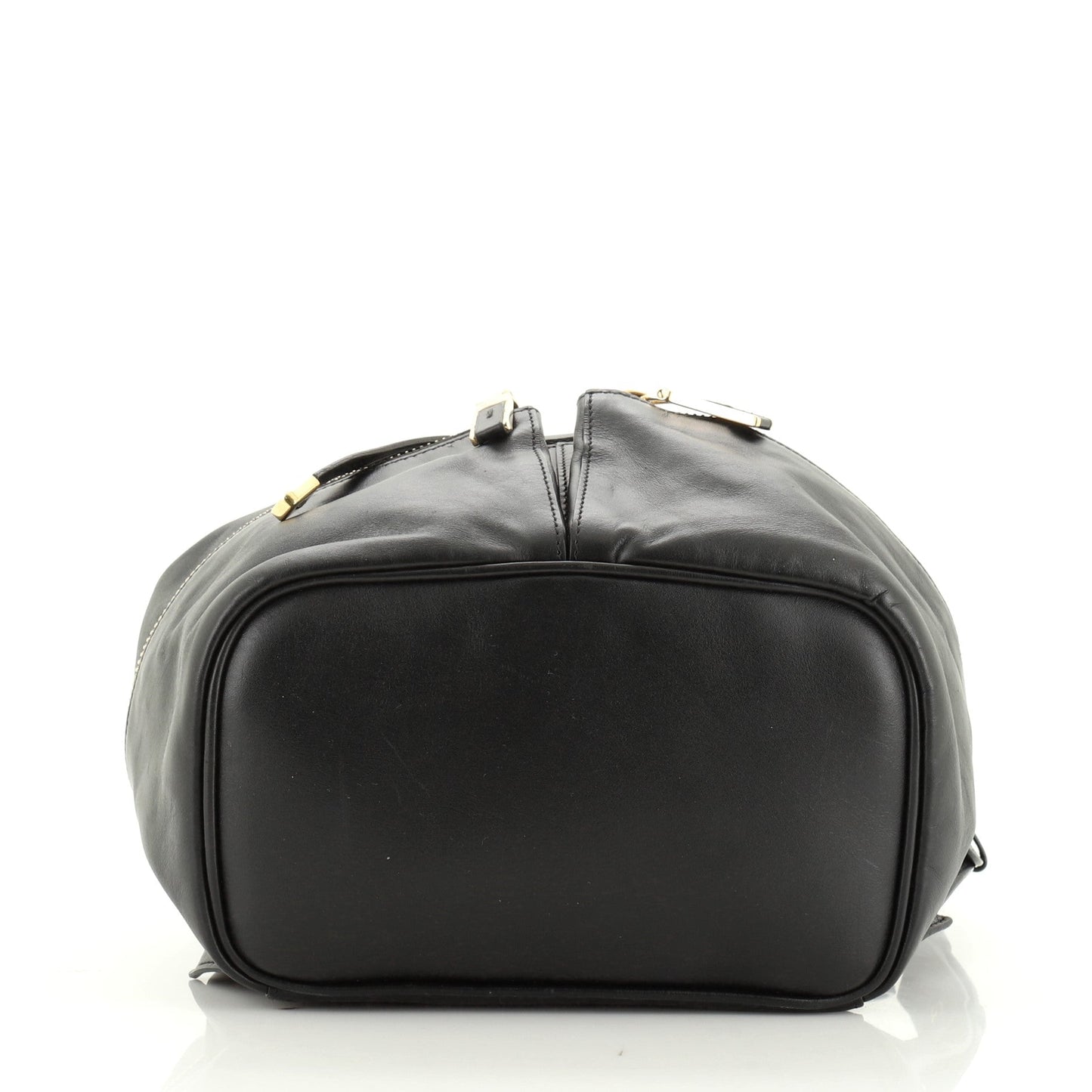 Gancini Flap Drawstring Backpack Leather Mini